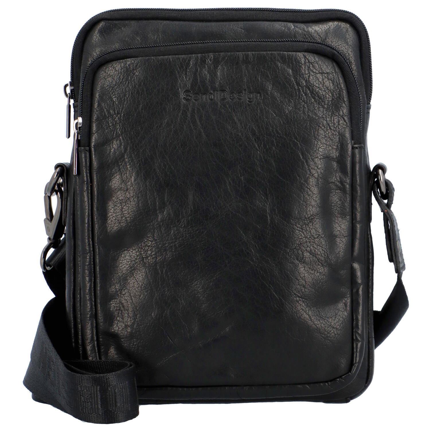 Pánska kožená taška čierna - SendiDesign McKolin čierna
