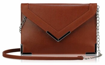 Hnedá listová kabelka LSE00179