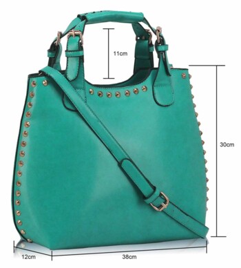 Smaragdová kabelka L&S fashion LS00105