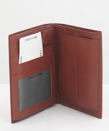 Pánska kožená peňaženka vo farbe koňak 0166