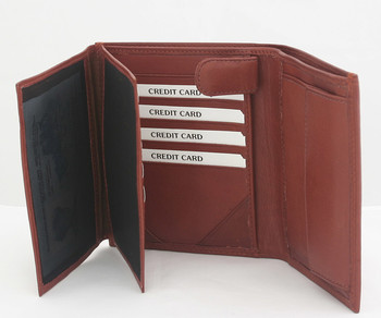 Pánska kožená peňaženka vo farbe koňak 0166