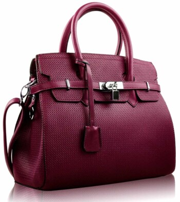 Bordó kabelka L&S fashion LS00140