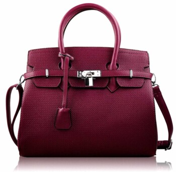 Bordó kabelka L&S fashion LS00140
