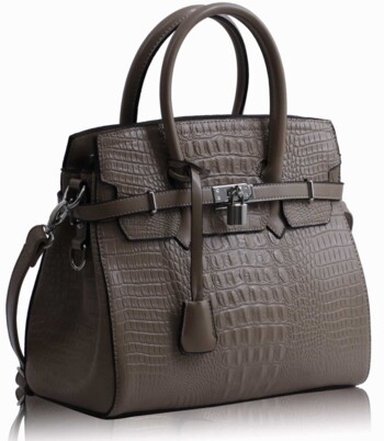 Kabelka v imitácii kroko LS Fashion LS00140C farba nude