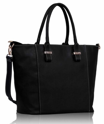 Elegantná čierna kabelka LS0076A
