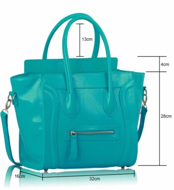 Tyrkysová kabelka v štýle Celine LS00143A