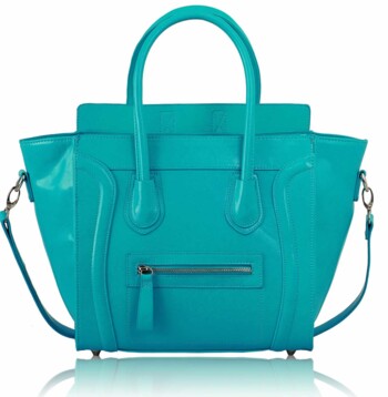 Tyrkysová kabelka v štýle Celine LS00143A