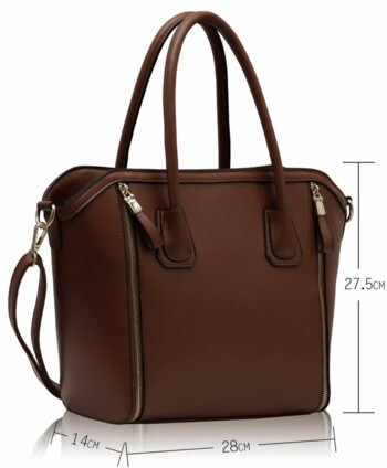 Hnedá trendy kabelka LS00146