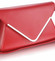 Červená elegantná listová kabelka LSE00166A