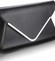 Čierna elegantná listová kabelka LSE00166A
