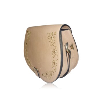 Nude pevnejšia crossbody kabelka Anna Smith S2144