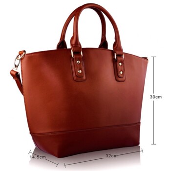 Hnedá kabelka L&S fashion LS0085B