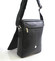 Čierna luxusná kožená taška IG701