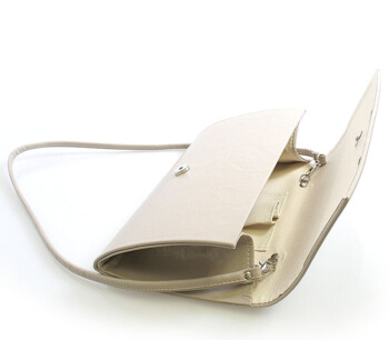 Luxusná béžová listová kabelka Royal Style Madison