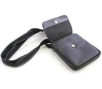Černá luxusní kožená taška na doklady Gil Holsters G151346
