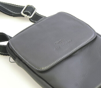 Černá luxusní kožená taška na doklady Gil Holsters G151346