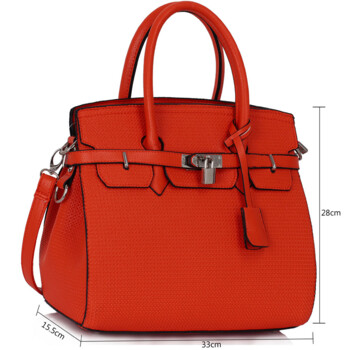 Oranžová kabelka L&S fashion LS00140