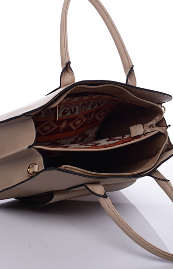 Piesková luxusná kabelka do ruky David Jones Paris