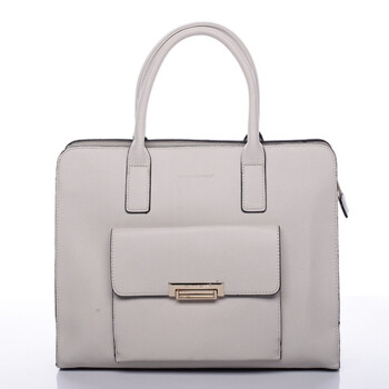 Šedá luxusná kabelka do ruky David Jones Paris