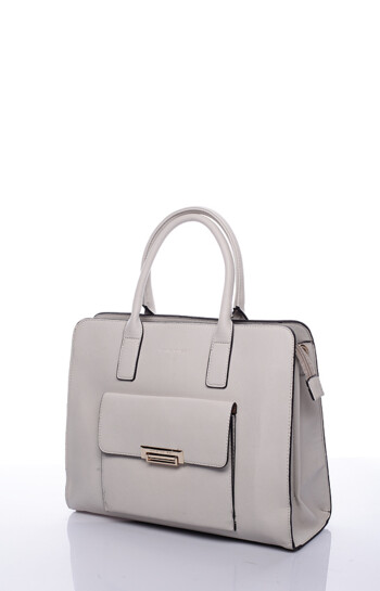 Šedá luxusná kabelka do ruky David Jones Paris