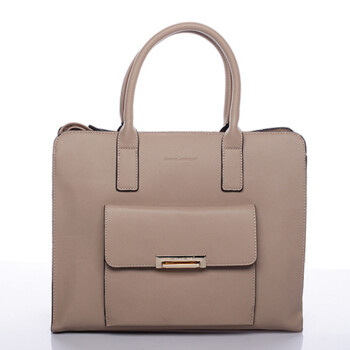 Piesková luxusná kabelka do ruky David Jones Paris