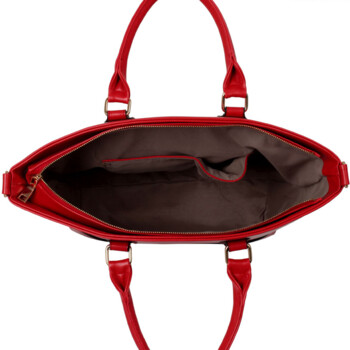 Červená kabelka L&S fashion LS0085B
