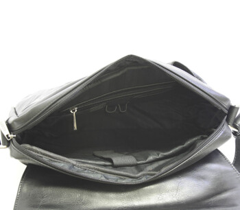 Čierna taška cez rameno Bobby Black 1018