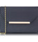 Luxusná tmavo-modrá listová kabelka LS Fashion 0293