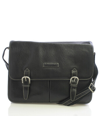 Černá pánská taška přes rameno Hexagona Messenger