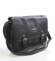 Černá pánská taška přes rameno Hexagona Messenger