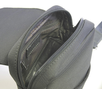 Luxusná pánska kožená kabelka cez plece čierna - Hexagona Filippo