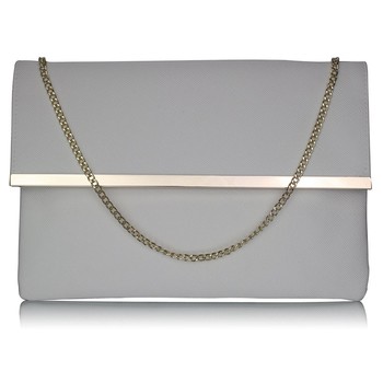 Luxusná biela listová kabelka LS Fashion 0279