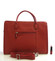 Dámska kabelka červená kožená - Hexagona 462698
