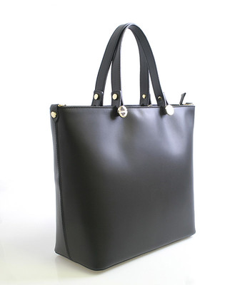 Dámska kožená kabelka čierna - ItalY Elza