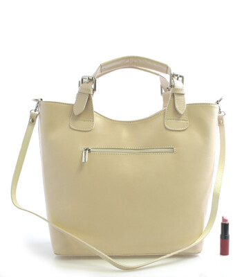 Krémová kožená kabelka ItalY Chloe