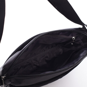 Čierna taška cez rameno Diviley Emil