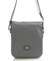 Sivá crossbody kabelka Hexagona Nina s koženými detailmi