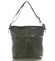 Šedá kožená veľká crossbody kabelka ItalY Isabel