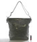 Šedá kožená veľká crossbody kabelka ItalY Isabel