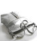 Šedá kožená veľká crossbody kabelka ItalY Isabel