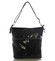 Čierna kožená veľká crossbody kabelka ItalY Isabel
