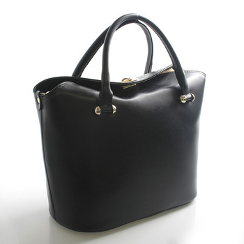 Dámska kabelka čierna kožená - ItalY Daria