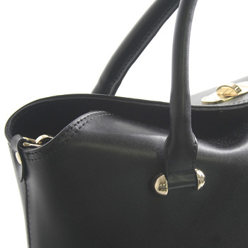 Dámska kabelka čierna kožená - ItalY Daria