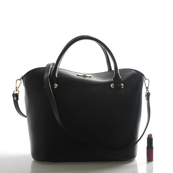 Dámska kabelka čierna kožená - ItalY Daria
