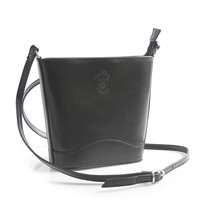 Čierna kožená crossbody kabelka - ItalY Bryana