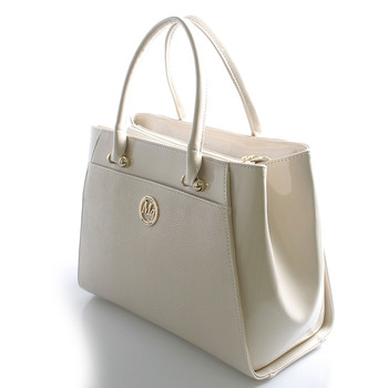 Dámska kabelka béžová lakovaná - Maggio Astrid