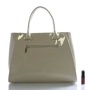 Dámska kabelka béžová lakovaná - Maggio Astrid