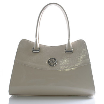 Dámská kabelka béžová lakovaná - Maggio Emiliana