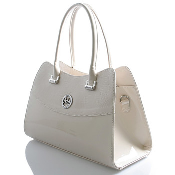 Dámská kabelka béžová lakovaná - Maggio Emiliana