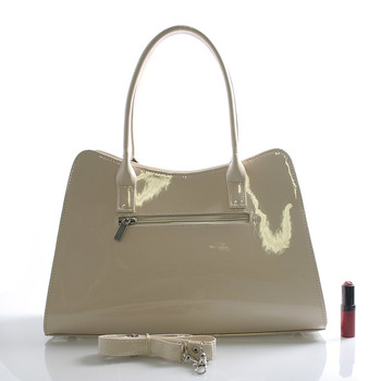 Dámská kabelka béžová lakovaná - Maggio Emiliana